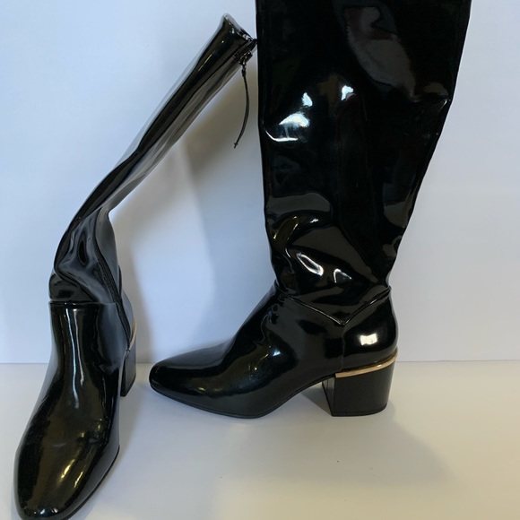 Zara basic patent leather boots - Picture 8 of 8